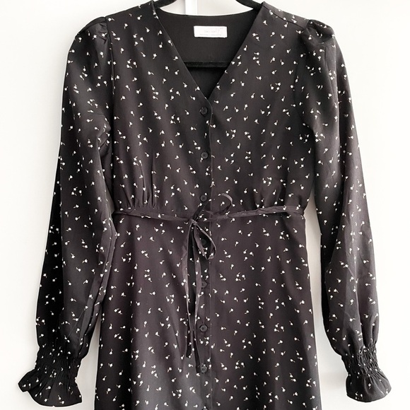 OAK + Fort Ditsy Floral Midi Dress - Picture 4 of 11